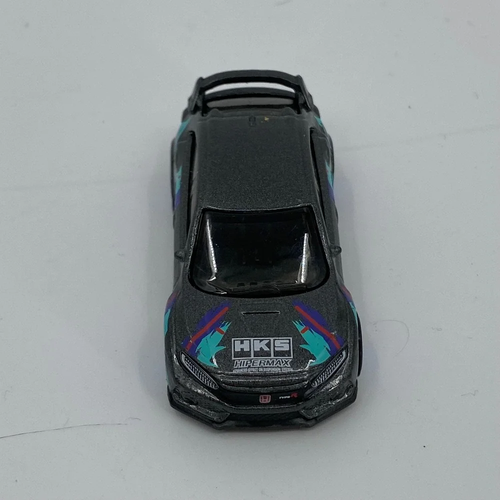 Hot Wheels 2018 Honda‎ Civic Type R HKS Hipermax Gray JDM Diecast FYB72